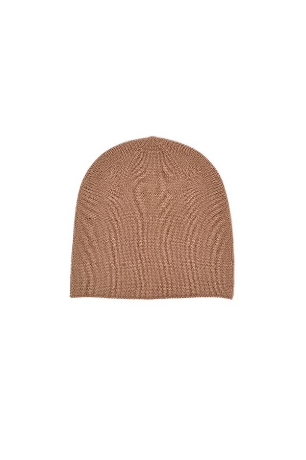 Style & Republic Bonnet pour enfant en cachemire, bonnet 100 % cachemire, taille unique avec tour de taille de 50 cm., camel,