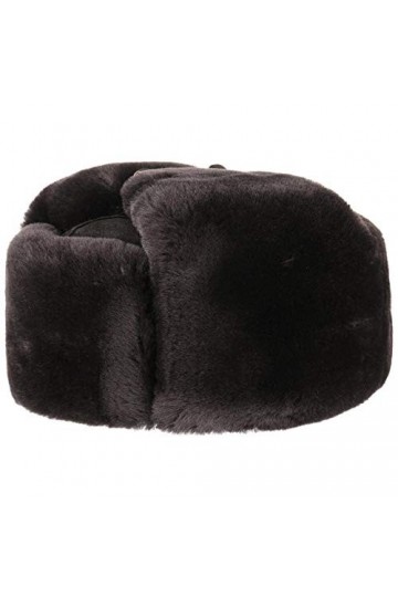 Lierys Chapka Jivago en Fourrure Femme/Homme - Bonnet de Russie avec Oreillettes, Doublure Automne-Hiver - S 54-55 cm Noir