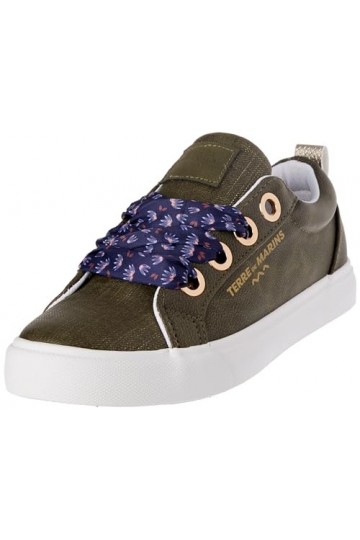 TERRE DE MARINS Femme Tosca Basket, Kaki, 38 EU