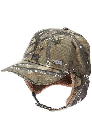 Jeff & Aimy Elmer Fudd Casquette de baseball unisexe avec cache-oreilles 54-62 cm, 99726 Camouflage gris, Taille L