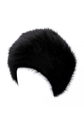 Everkeen Chapeau femme en fausse fourrure style cosaque russe noir