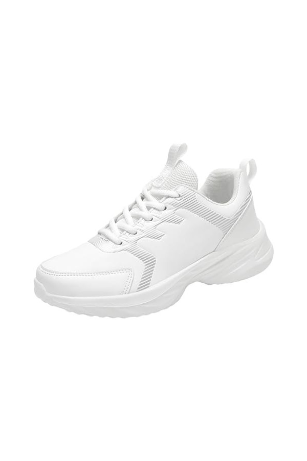 Coo2Sot Chaussure Confortable Femme Mode Couleur Pure Confortables Décontracté Fond Épais Chaussures Quatre Saisons Dentelles