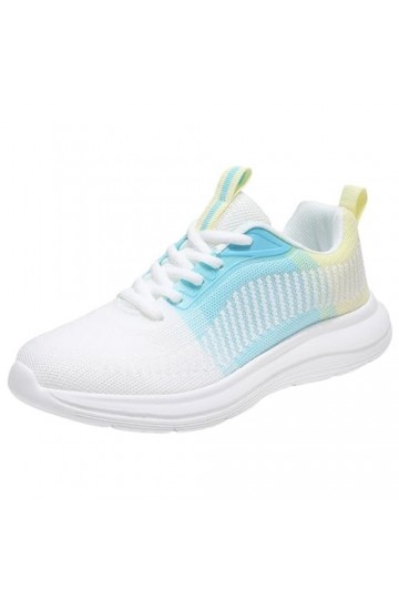 Coo2Sot Chaussure Sport Femme Mode Maille Ée Respirantes Confortables Antidérapantes Décontracté Dentelles Basket Sport, Chau
