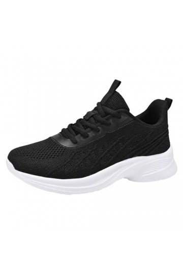Coo2Sot Chaussure Confortable Femme Mode Maille Bloquant Couleurs Respirantes Confortables Décontracté Toutes Saisons Basket 