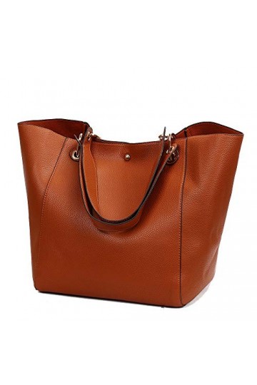 Coolives Sac Cabas 2 en 1 Sac à épaule pour Femme en Cuir PU élégant Sacs a Main Chic Sac a Tote Vintage Hobo Sac fourre-Tout