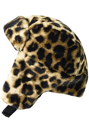 Amazon Essentials Chapka en Fausse Fourrure Femme, Imprimé Guépard, Taille Unique