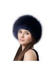 Lifup Femme Chapka en Fausse Fourrure, Toque de Style Russe, Chapeau Hiver Bleu Marine