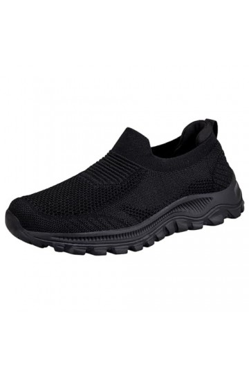 Coo2Sot Chaussures Confort Femme Sport Enfiler Couleur Pure Confortables Légères Antidérapantes Basket Basse, Basket Running,