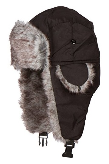 Sakkas JAFurNylon71891J Unisexe en Nylon résistant aux intempéries doublées de Fausse Fourrure dhiver Earflap Bomber Trooper