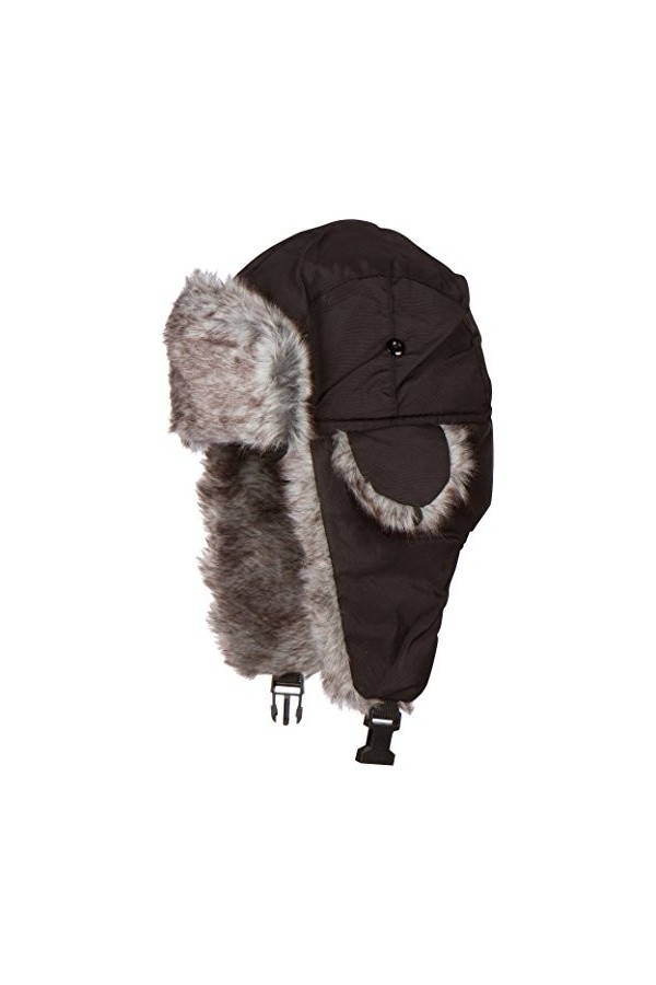 Sakkas JAFurNylon71891J Unisexe en Nylon résistant aux intempéries doublées de Fausse Fourrure dhiver Earflap Bomber Trooper