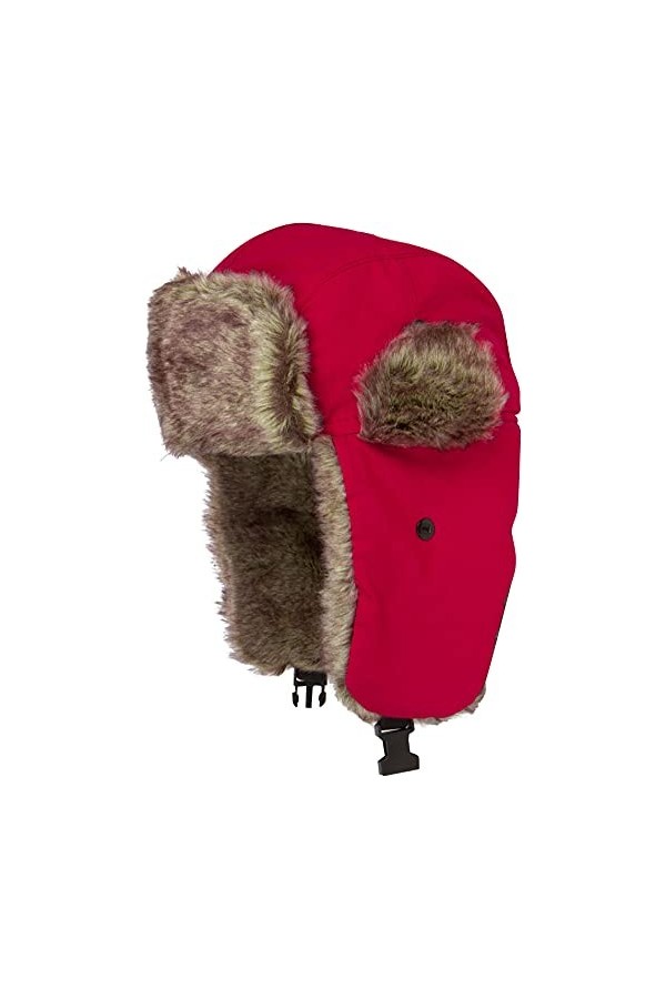 Sakkas JAFurNylon71891J Unisexe en Nylon résistant aux intempéries doublées de Fausse Fourrure dhiver Earflap Bomber Trooper