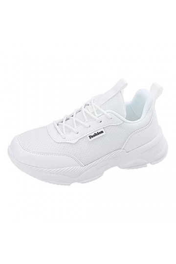 Coo2Sot Chaussure Marche Femme Baskets Mode Été Maille Respirant Confortable Antidérapant Chaussures Dentelles Chaussures Sou