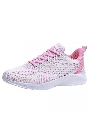 Coo2Sot Basket Basse Femme Baskets Mode Maille Respirant Confortable Antidérapant Dentelles Chaussures Sport, Basket Montante