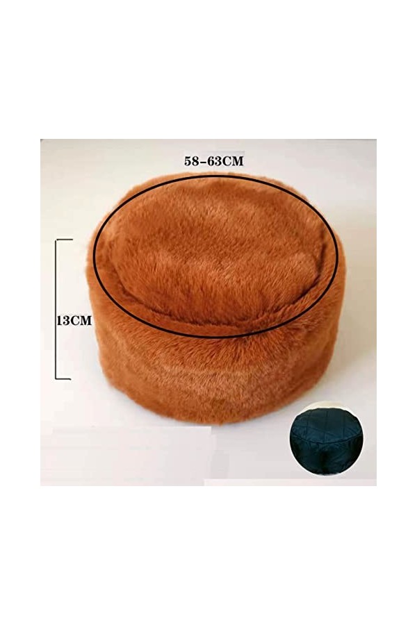 Lifup Femme Chapka en Fausse Fourrure, Toque de Style Russe, Casquette Hiver Léopard 3