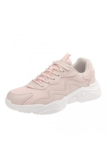 Coo2Sot Chaussure Femme Printemps 2024 Sport Mode Été Maille Respirant Confortable Semelle Épaisse Antidérapant Chaussures De