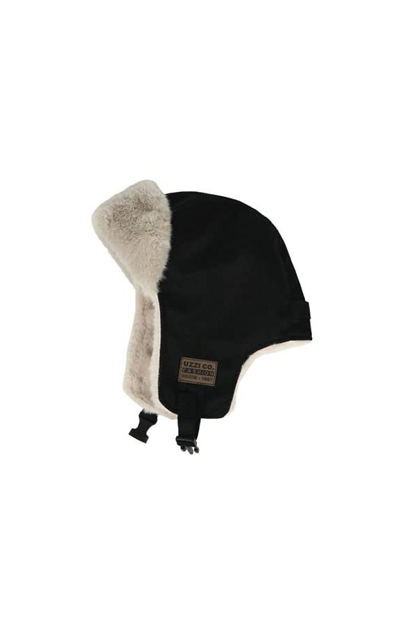 IBLUELOVER Chapka Femme Homme Chapeau Hiver Suède Cagoules avec Oreillette Bonnet Chaud Doublure en Fausse Fourrure Casquette