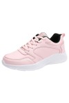 Coo2Sot Chaussure Sport Femme Baskets Décontracté Mode Couleur Pure Bout Rond Dentelles Confortables Légères Chaussures Soupl
