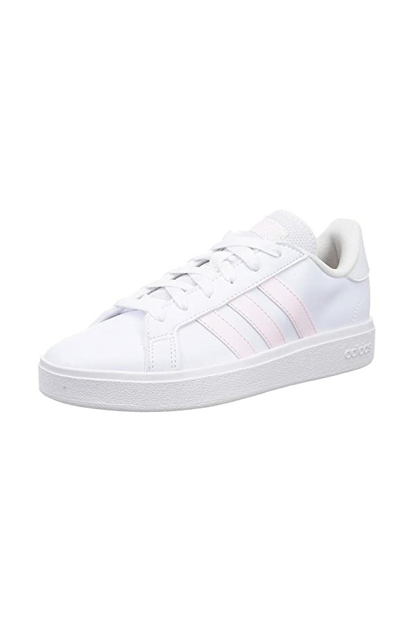 adidas Femme Grand Court Baskets, Ftwwht/Plamet/Ftwwht, 40 EU
