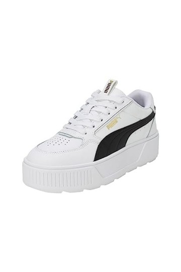 PUMA Baskets Karmen Rebelle She Moves Us pour femme, Puma White-rosée-puma Silver, 40 EU