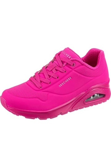 Skechers Uno-Night Shades, Baskets Femme, Rose, 39 EU