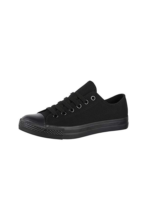 Elara Baskets Basses Unisexe Femme Homme Chunkyrayan ZY9032-12 Black-38