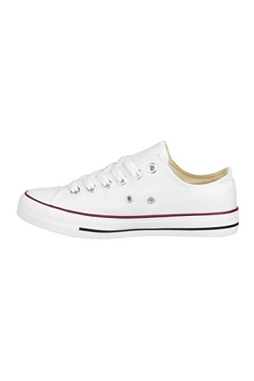 Elara Baskets Basses Unisexe Femme Homme Chunkyrayan Chucks-Flach-1 E-4/E-6 White-40