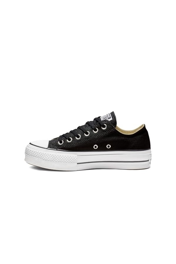 Converse 560250C Chaussures Plates Noir Noir Chaussures de Baskets à Lacets pour Femmes 37