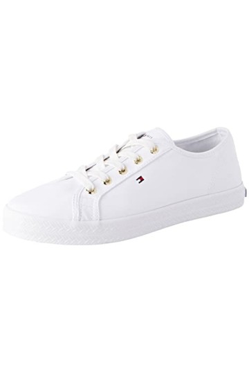 Tommy Hilfiger Essential Nautical Baskets vulcanisées Femme, Blanc, 39 EU