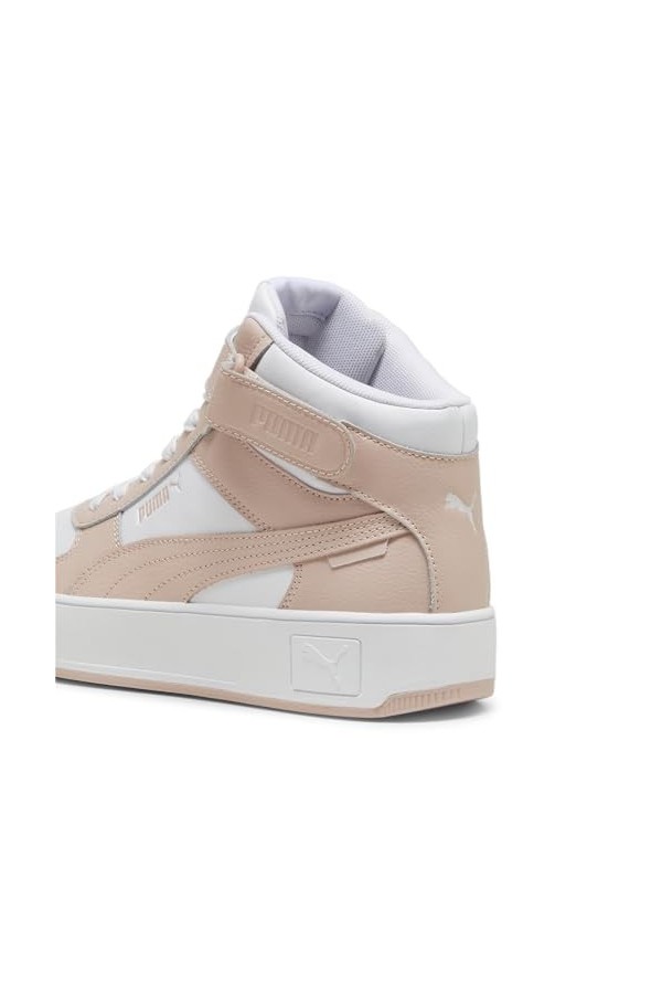 PUMA Femme Carina Street Mid Basket, White-Rose Quartz, 36 EU