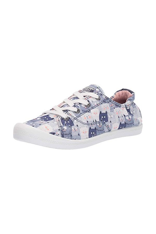 Skechers Baskets Beach Bingo Kitty Concert pour femme, bleu marine, 36.5 EU Large