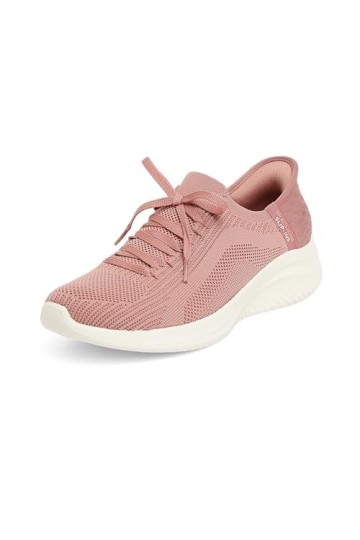 Skechers Femme Ultra Flex 3.0 Brilliant Path Baskets, Mauve Knit Pink Trim, 39 EU