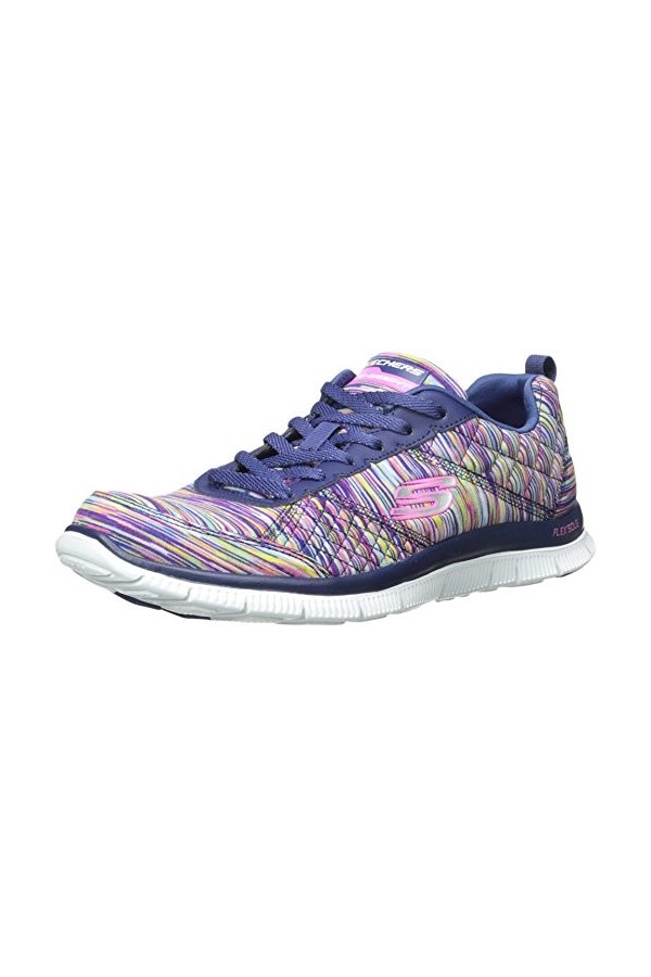 Skechers Baskets Arch Fit Refine Dont Go pour femme, bleu marine, 39.5 EU