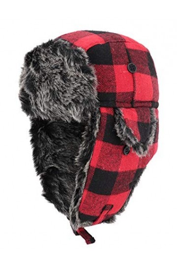 Gisdanchz Casquette Ski avec Masque Détachable Chapka Russe Fourrure Homme Femme Bonnet Chapka pour Ski Chapeau Masque Veteme