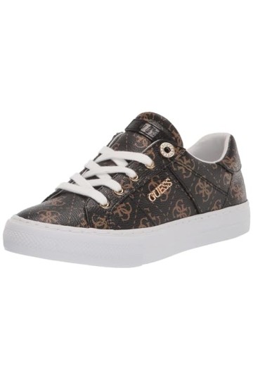 GUESS Femme Loven3 Basket, Marron Multi 908, 36.5 EU