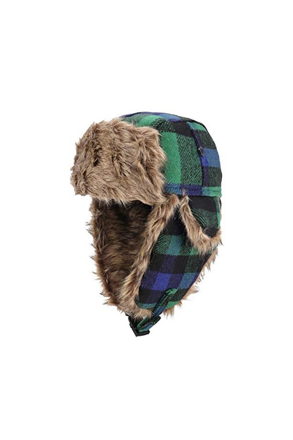 Gisdanchz Casquette Ski avec Masque Détachable Chapka Russe Fourrure Homme Femme Bonnet Chapka pour Ski Chapeau Masque Veteme