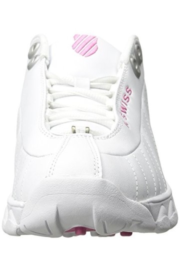 K-Swiss St329 CMF, Basket Femme, Blanc/Rose Vif, 38 EU