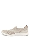 Skechers 104164 Tpe Baskets Femme, Taupe Heathered Knit Peach Trim, 38 EU
