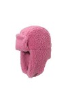 Chapka en Polaire dhiver Chapeau de Trappeur Chapeau en Peluche Chaud Bonnet Aviateur avec Oreillettes Coup-Vent dhiver Bon