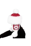 Qchomee Chapka Parent-Enfant Chapeau Hiver en Fausse Fourrure Thermique Femme Fille Casquette Chaud avec Oreillettes Couvre-V