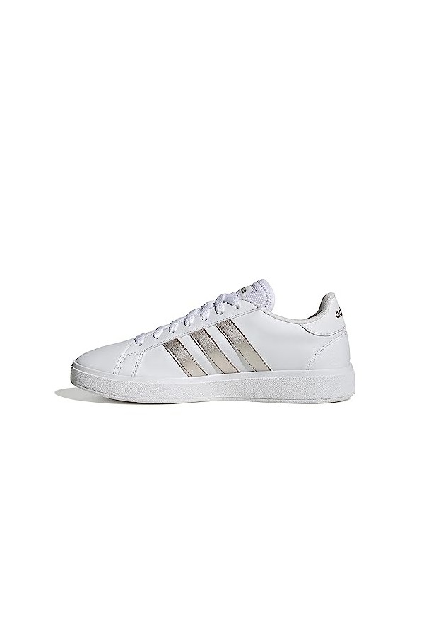 adidas Femme Grand Court Baskets, Ftwwht/Plamet/Ftwwht, 40 EU