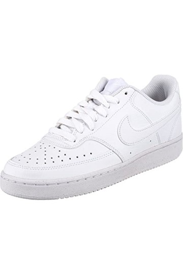 Nike Femme Court Vision Lo Be Basket, White/White-White, 35.5 EU