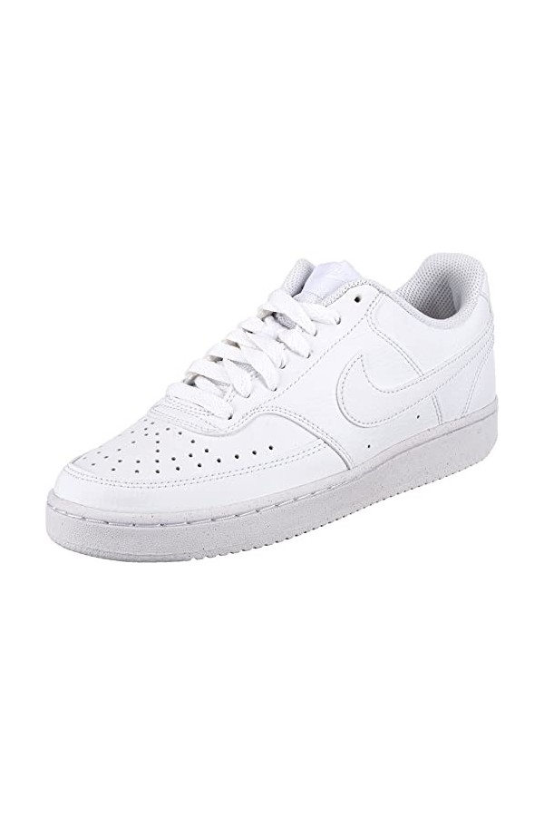 Nike Femme Court Vision Lo Be Basket, White/White-White, 35.5 EU