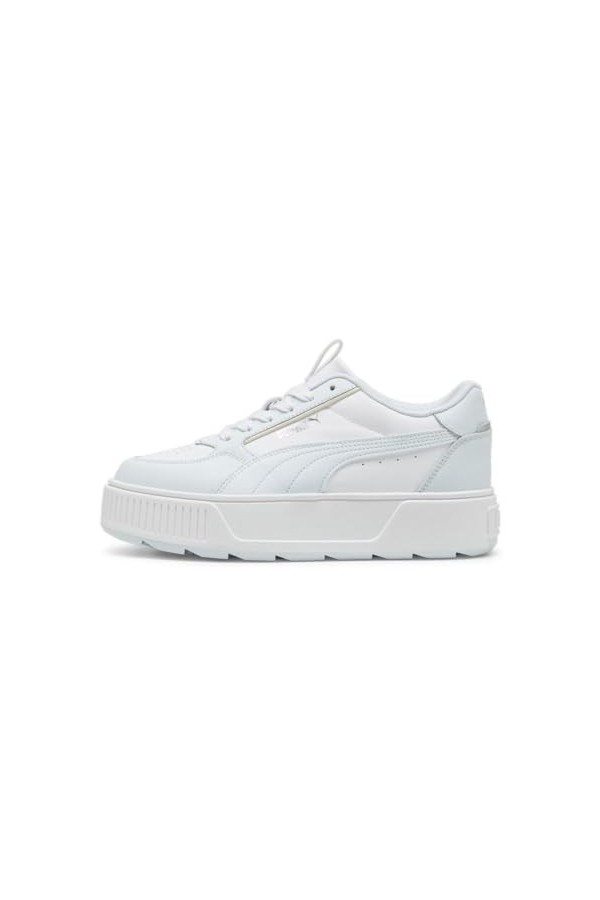 PUMA Baskets Karmen Rebelle She Moves Us pour femme, Puma White-rosée-puma Silver, 40 EU