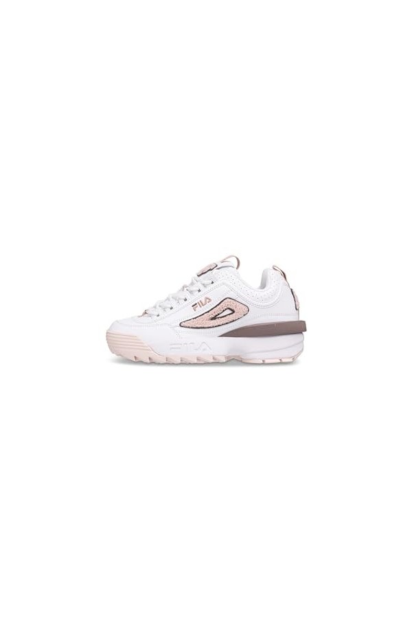 FILA Femme Disruptor WMN Basket, White Pale Mauve, 39 EU