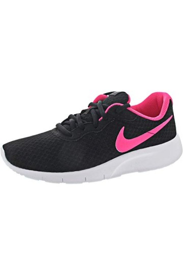 Nike Tanjun GS , Baskets Femme, Noir Black White 011 , 35.5 EU