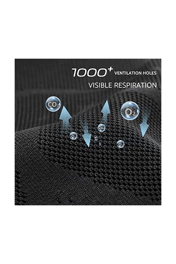 STQ Basket de Marche Enfiler Sneakers Femmes Légère Fitness Care Travail Mode Chaussures Noir Blanc 38 EU