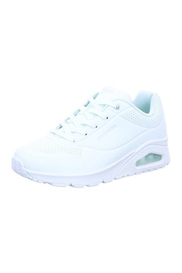 Skechers Femme Uno Frosty Kicks Basket, Garniture Textile Durabuck Menthe, 38 EU