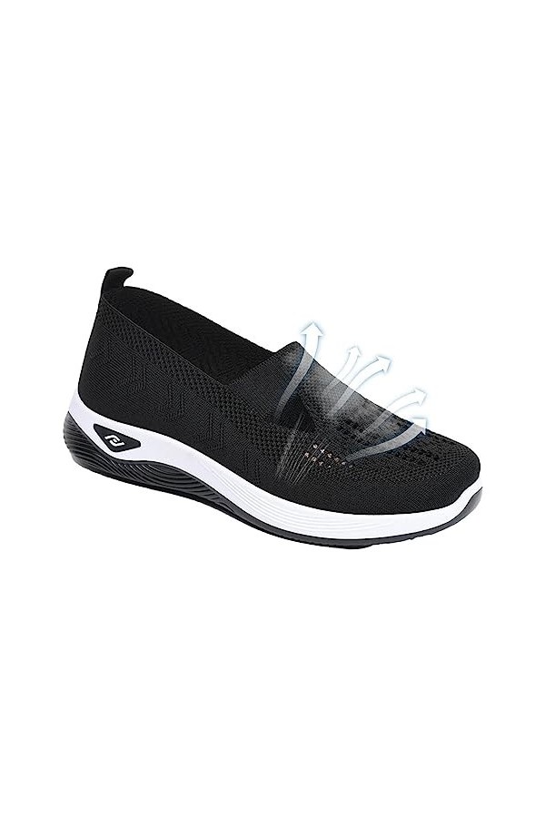 Chaussures de marche orthopédiques pour femme | Chaussures légères à enfiler – Baskets de randonnée dextérieur pour femme, c