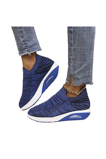 shownicer Basket Femme Dété Baskets À Enfiler en Mesh Sneaker Chaussures Orthopédiques Légères Chaussures De Course Marche À