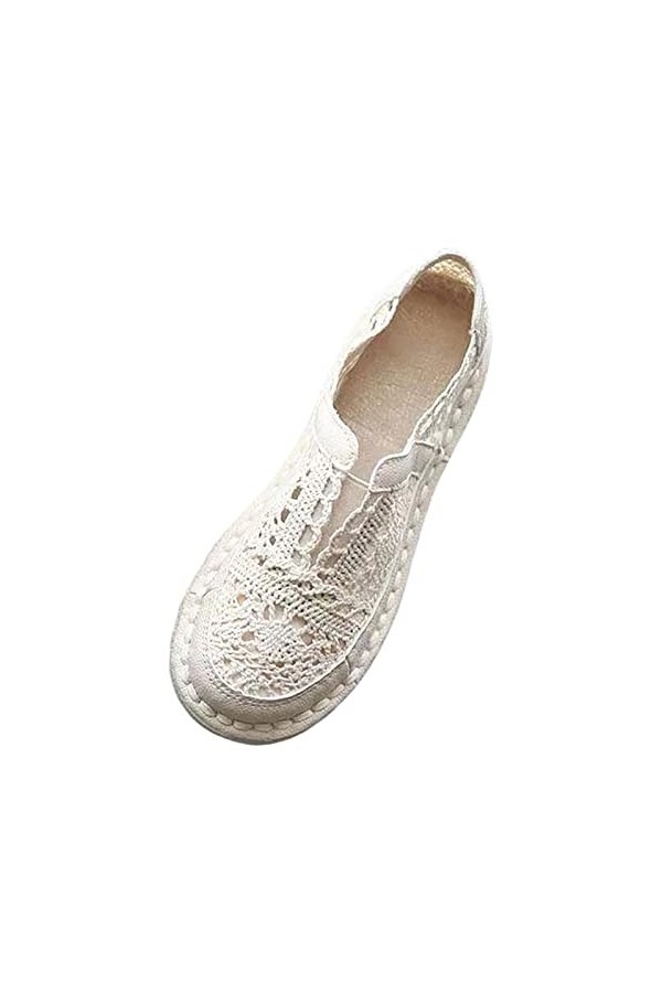 Woaikeyu Plates Baskets Femme Respirant Chaussures Dentelle Mesh Fleurs Casual Chaussures de Sport Outdoor Confortables Tenda